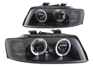 Audi A4 B6 00 04 Lampy Ringi Angel Eyes Black