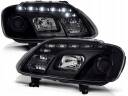 VW TOURAN 03-06 Lampy przód Clear Black DAYLIGHT LED
