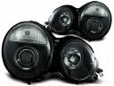 MERCEDES E W210 95-99 LAMPY RINGI BLACK